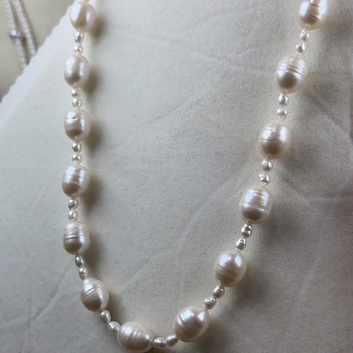 淡水珍珠颈饰银S925镶嵌