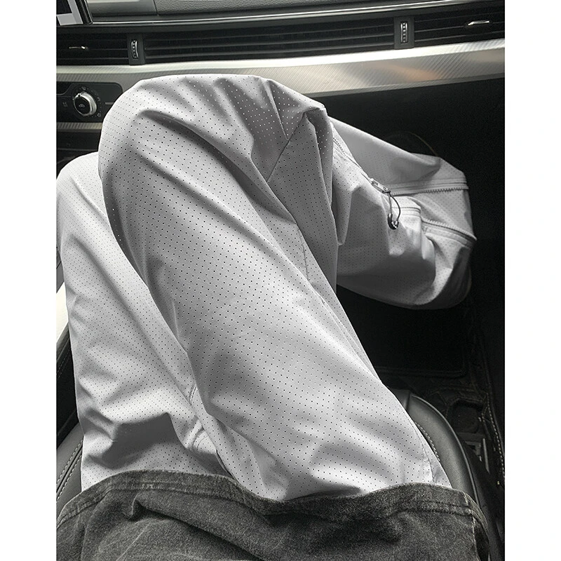 美式网眼透气速干裤男款夏季机能风冰丝防晒裤cleanfit直筒工装裤