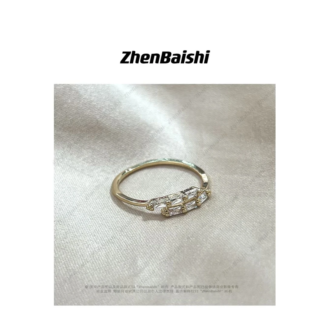 合金合成锆石戒指 优雅时尚简约百搭戒指【20061】