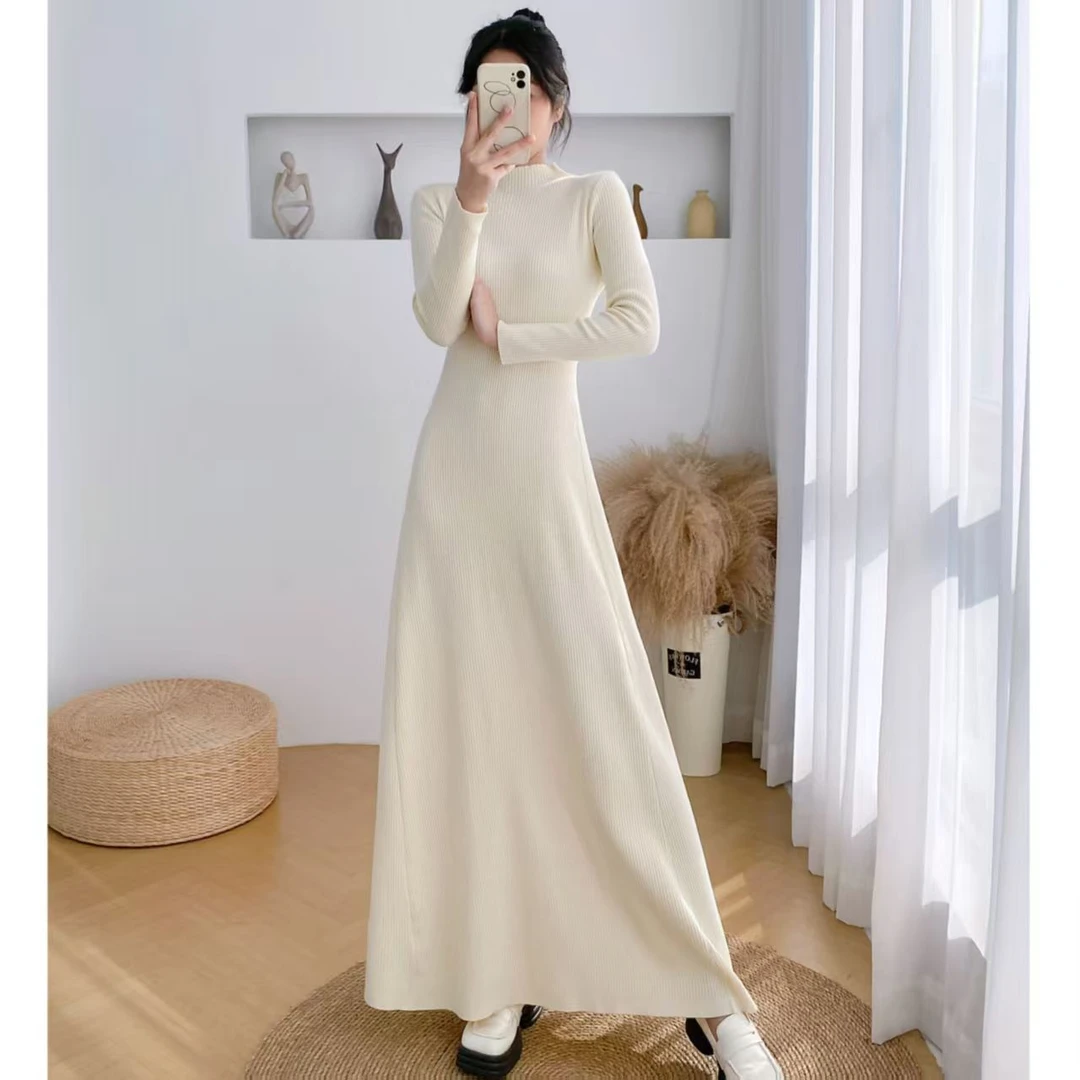 【董小姐优选】6501-6550秋冬针织连衣裙长袖高级感大衣内搭毛衣裙