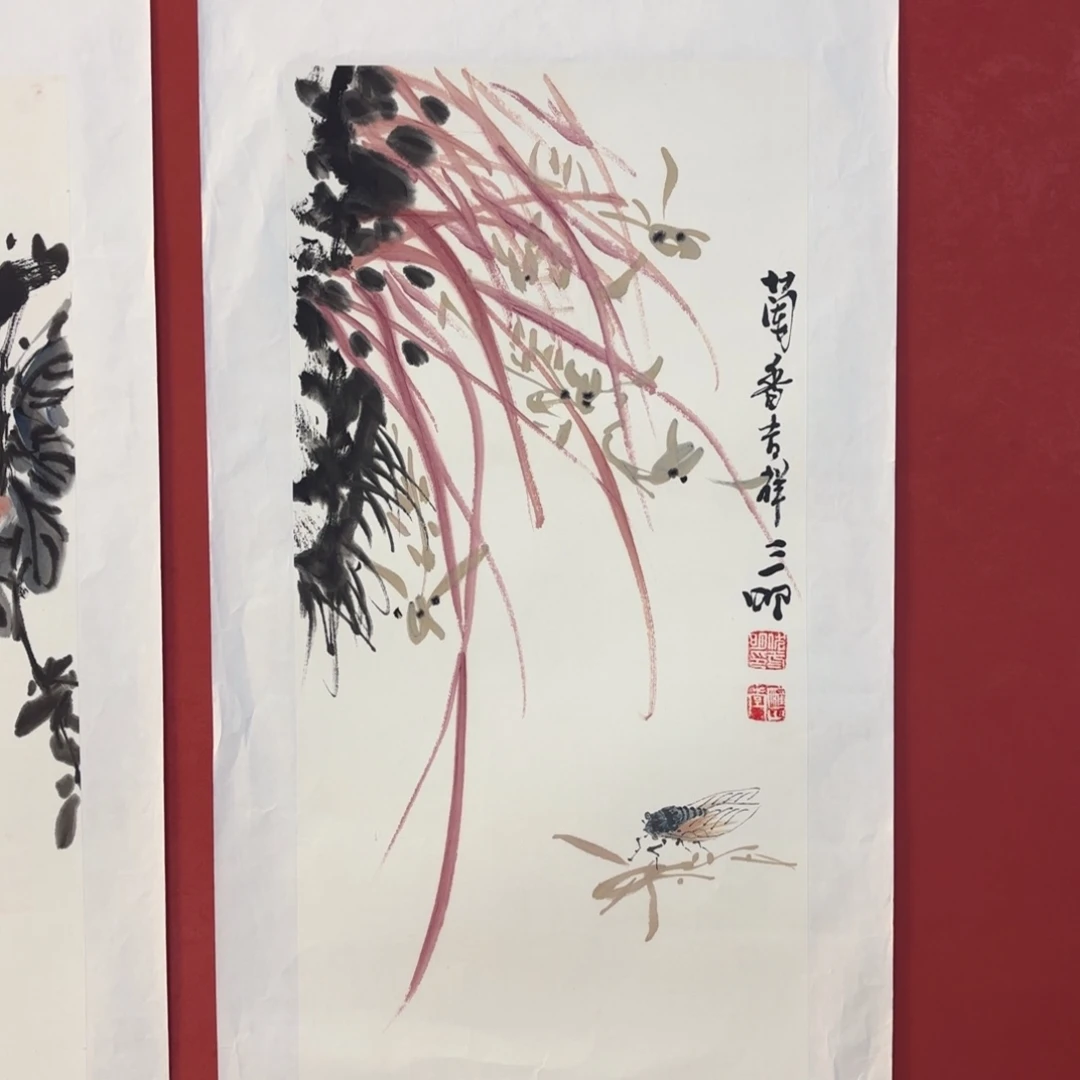 竖款精品书画作品