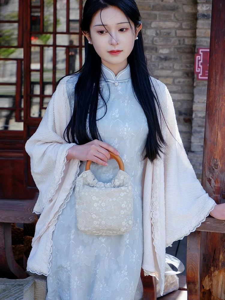芊芊【百搭披肩】2025新中式 小外套披肩 旗袍百搭开衫