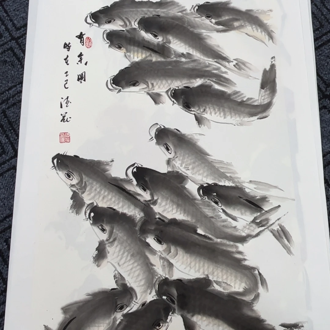 国画三尺花鸟作品