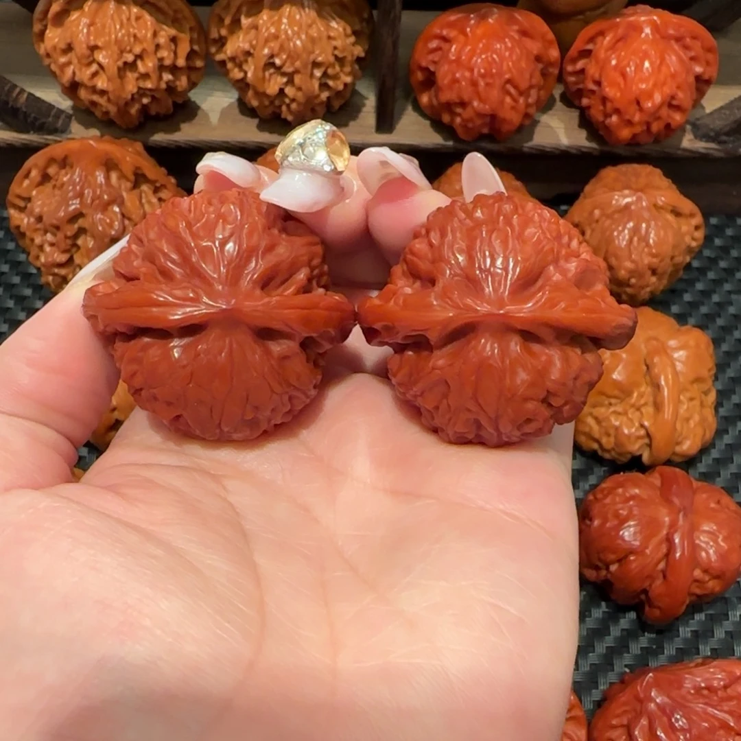 吊坠文玩核桃玉化宫灯41精品1013