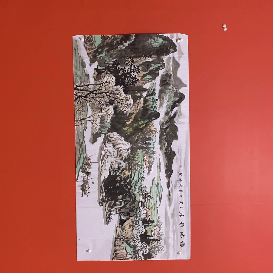 国画山水花鸟国画作品