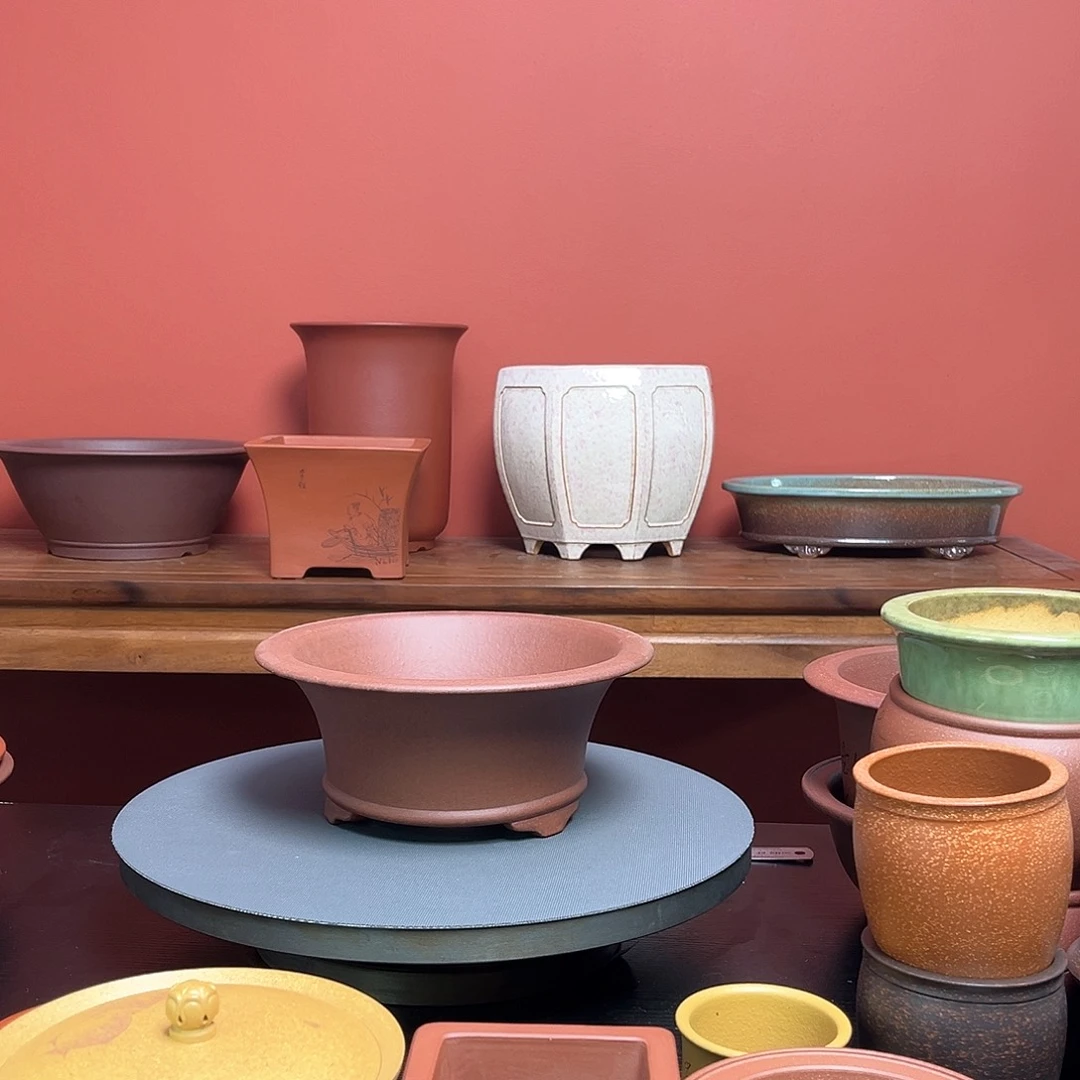 紫砂花盆猪**、底槽清斗笠