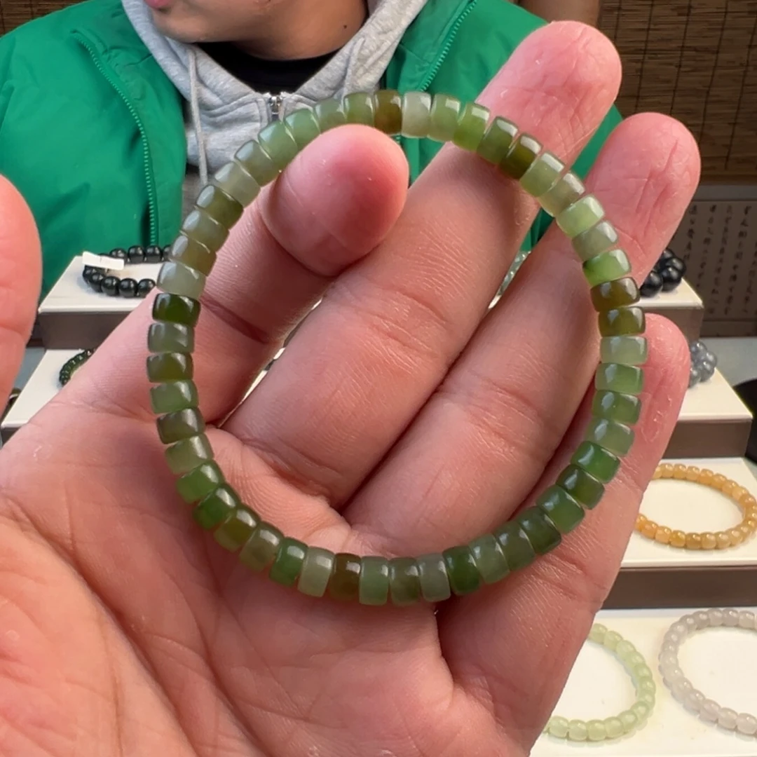 和田玉未镶嵌手链