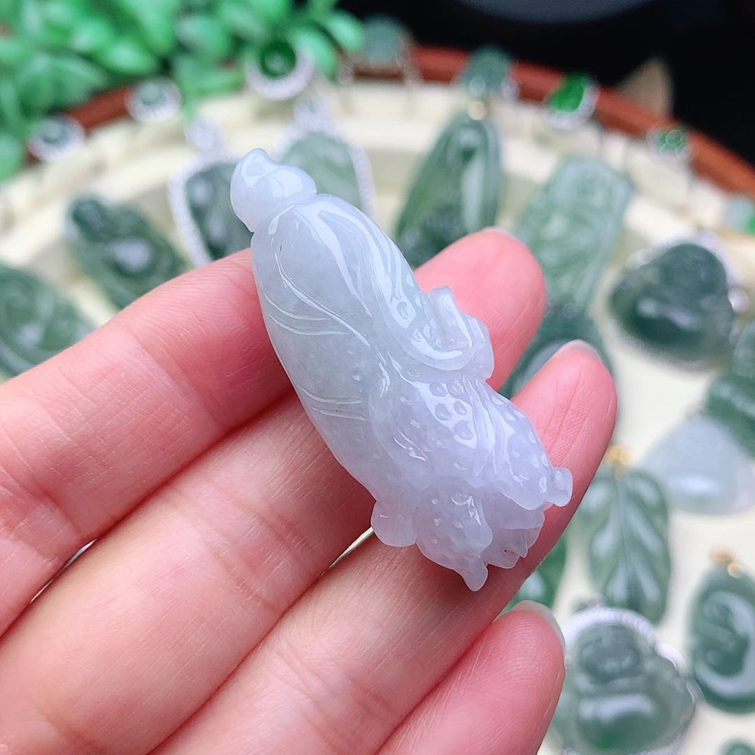 颈饰未镶嵌翡翠吊坠