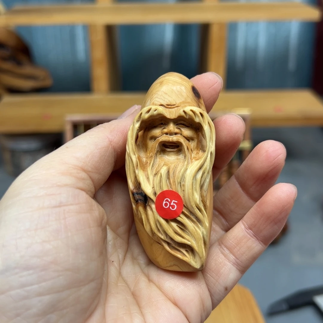 喵***的木崖柏木摆件手把件，