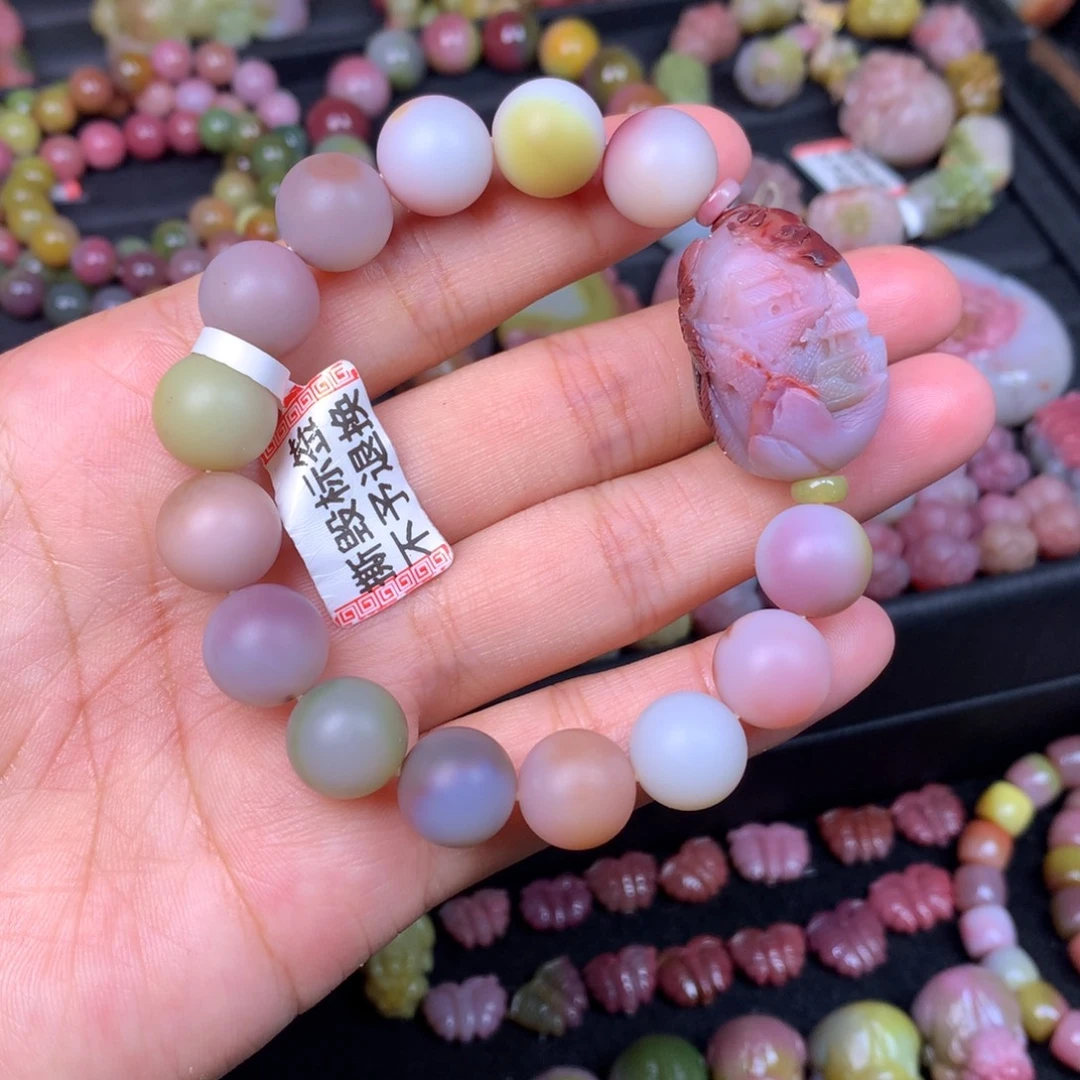 玛瑙/玉髓未镶嵌手链12+