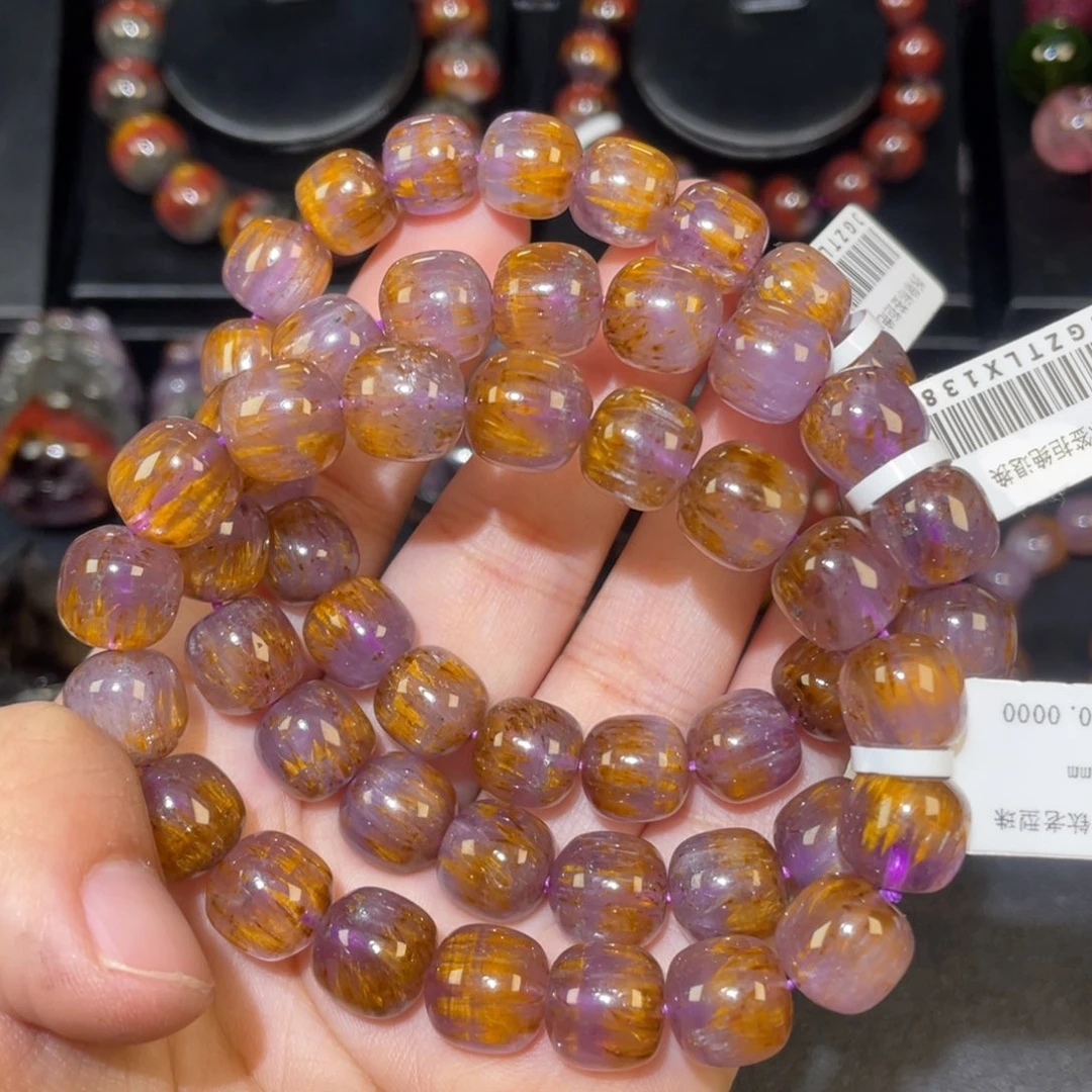 水晶手链未镶嵌紫钛约10mm（多样性发一）