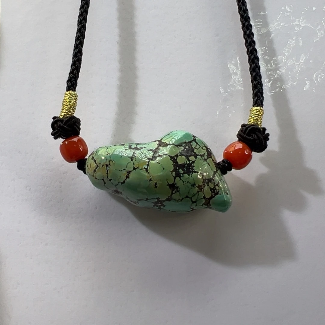 绿松石未镶嵌挂件