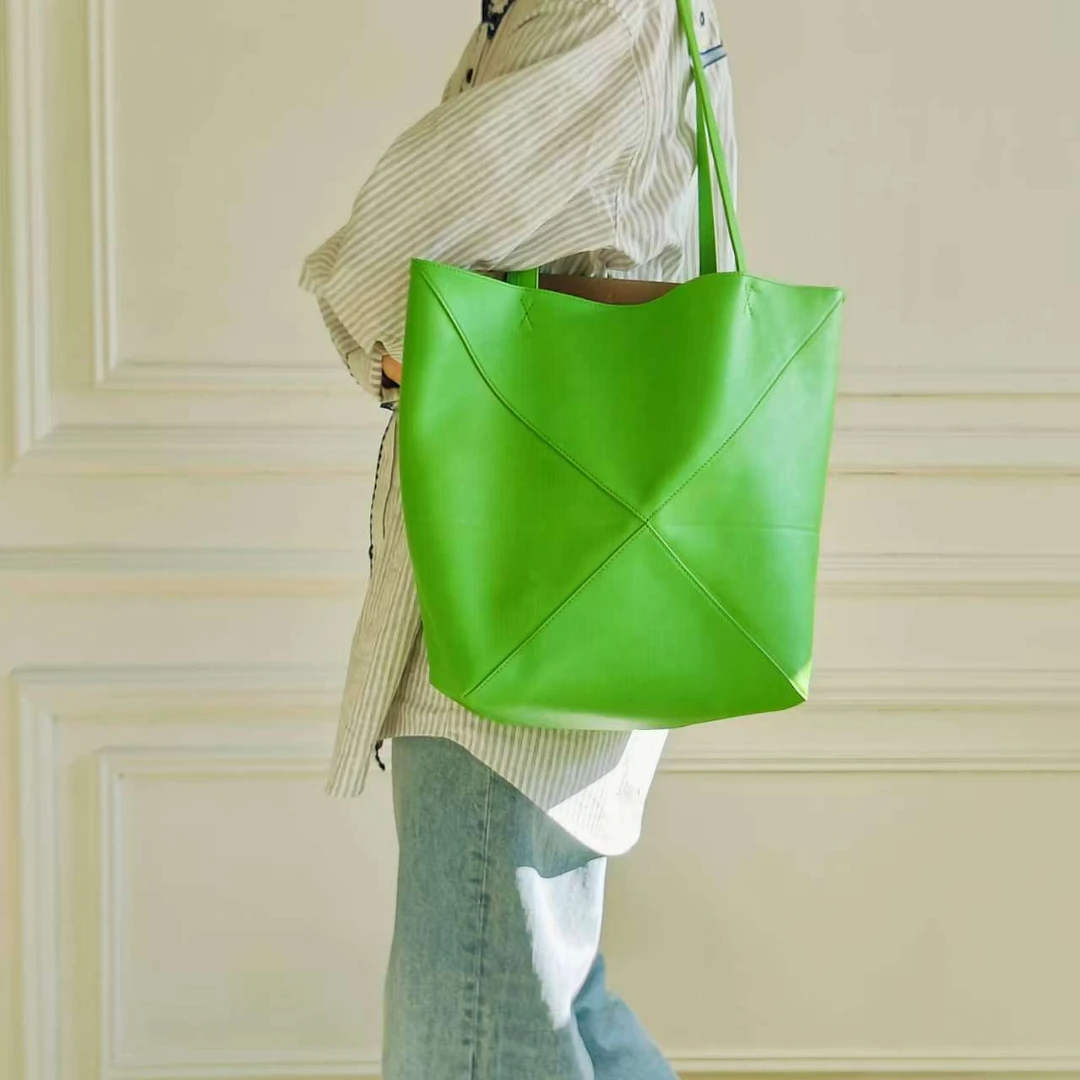 三笙鱼SANSHENGYU 【新款折叠托特】单肩包——设计师风格系列