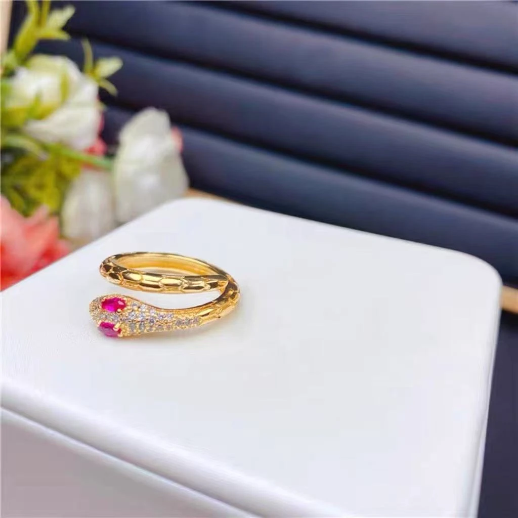 【高定】戒指  蛇形戒指超闪D04