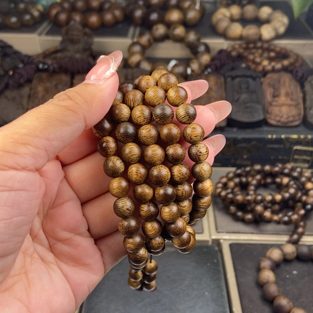 沉香手串用****8越南芽庄白棋楠