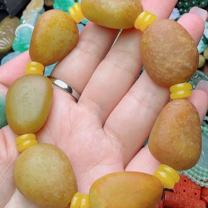 和田玉未镶嵌颈饰天然A货，42