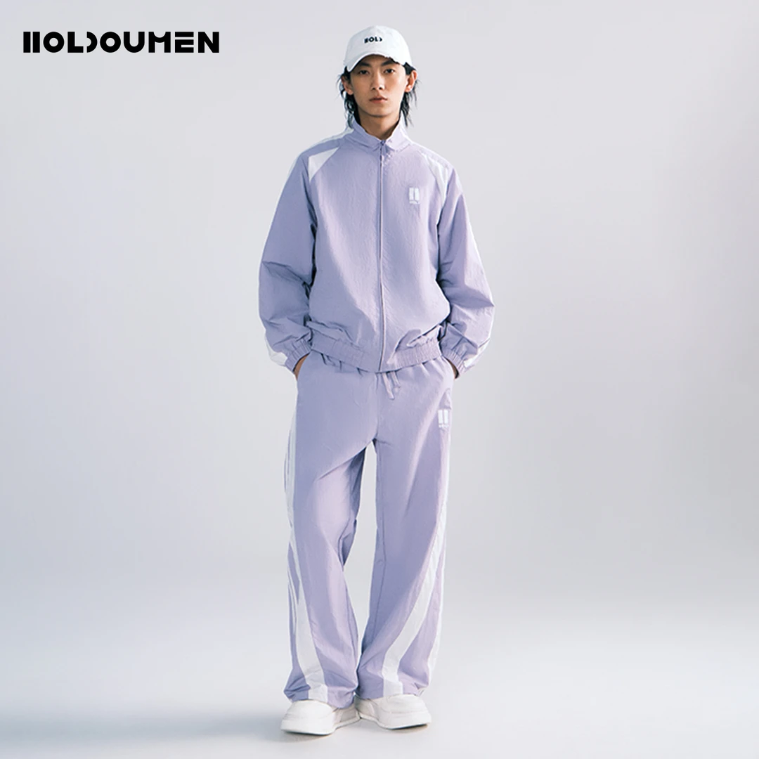 Holdoumen25春夏日常系列拼接运动套装