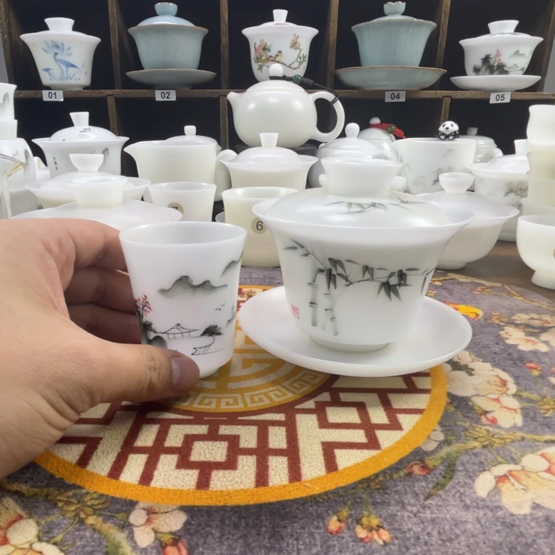 【闪购商品】X****膜手绘盖碗啊啊啊