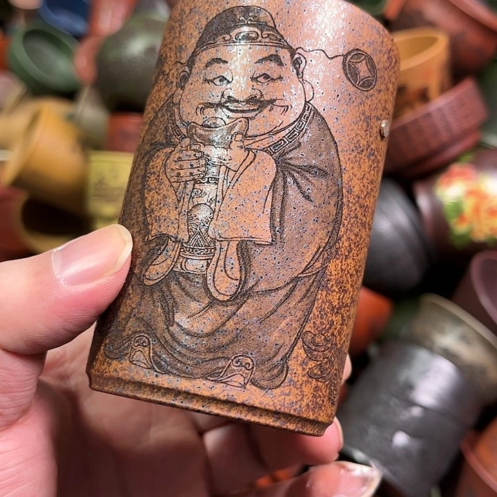 紫砂茶杯全手工紫砂主人杯