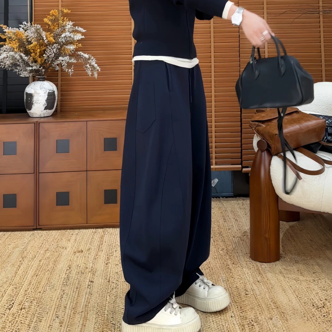 2025新款慵懒风立体剪裁显瘦百搭宽松休闲长裤