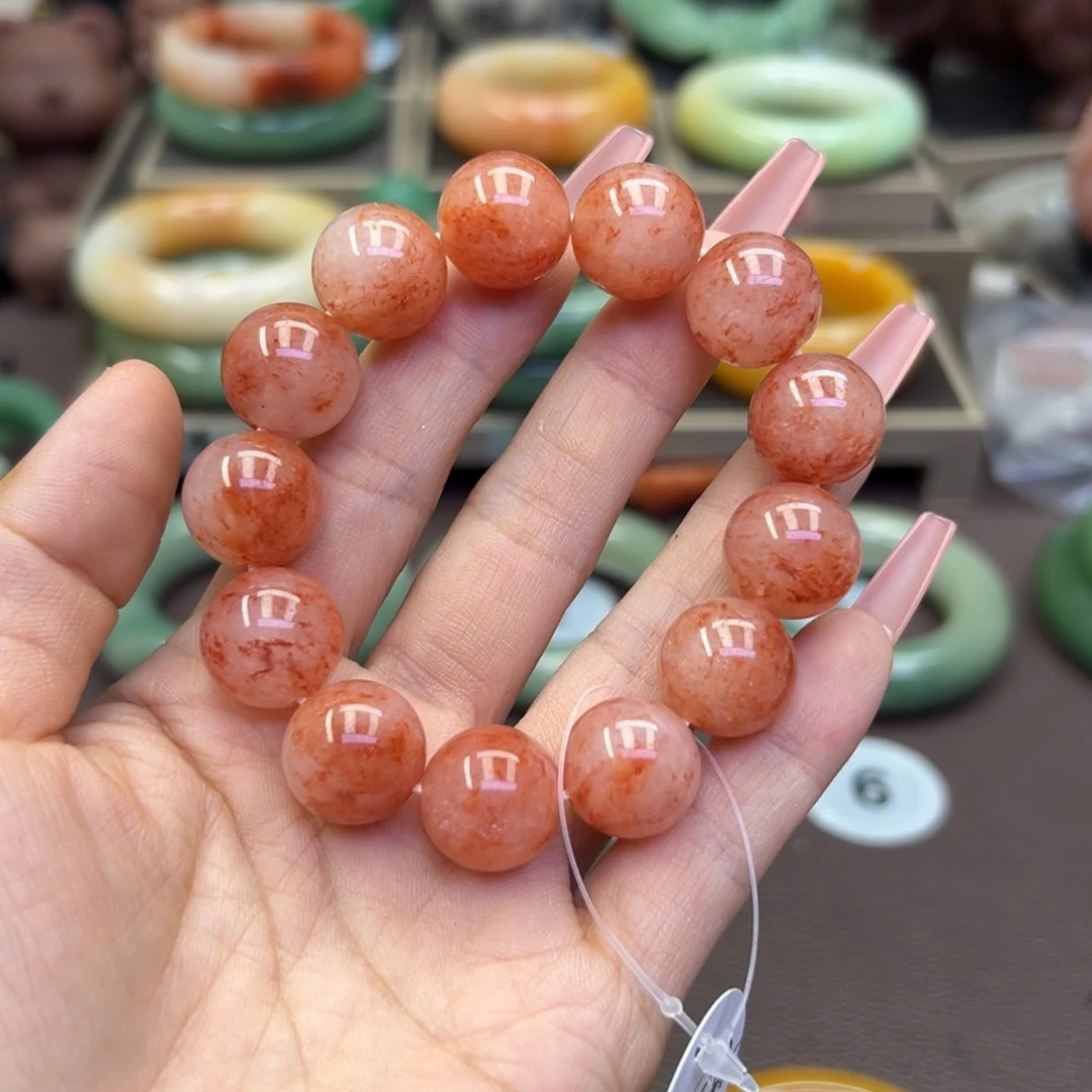 未镶嵌手镯石英岩玉微****心