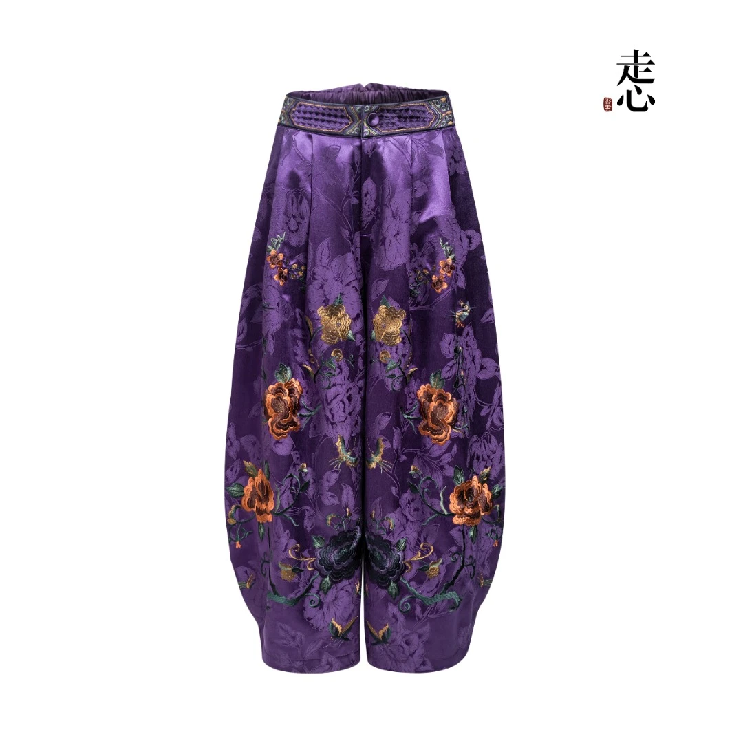 【香云走心】故宫紫罗兰 裤子25ZKZ6090