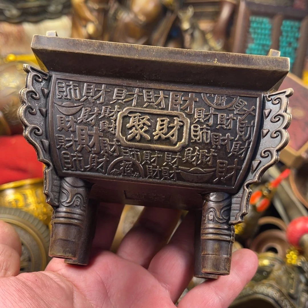 茶壶香炉铜器摆件