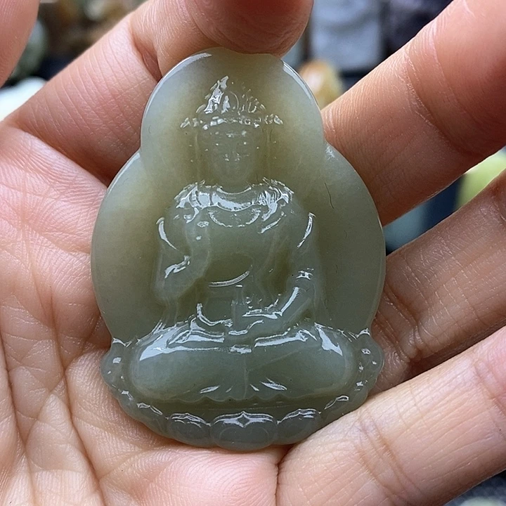 颈饰未镶嵌和田玉（糖玉）