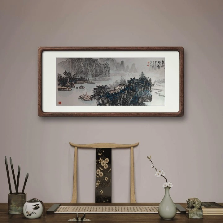 《江帆烟云》国画家居美学挂画