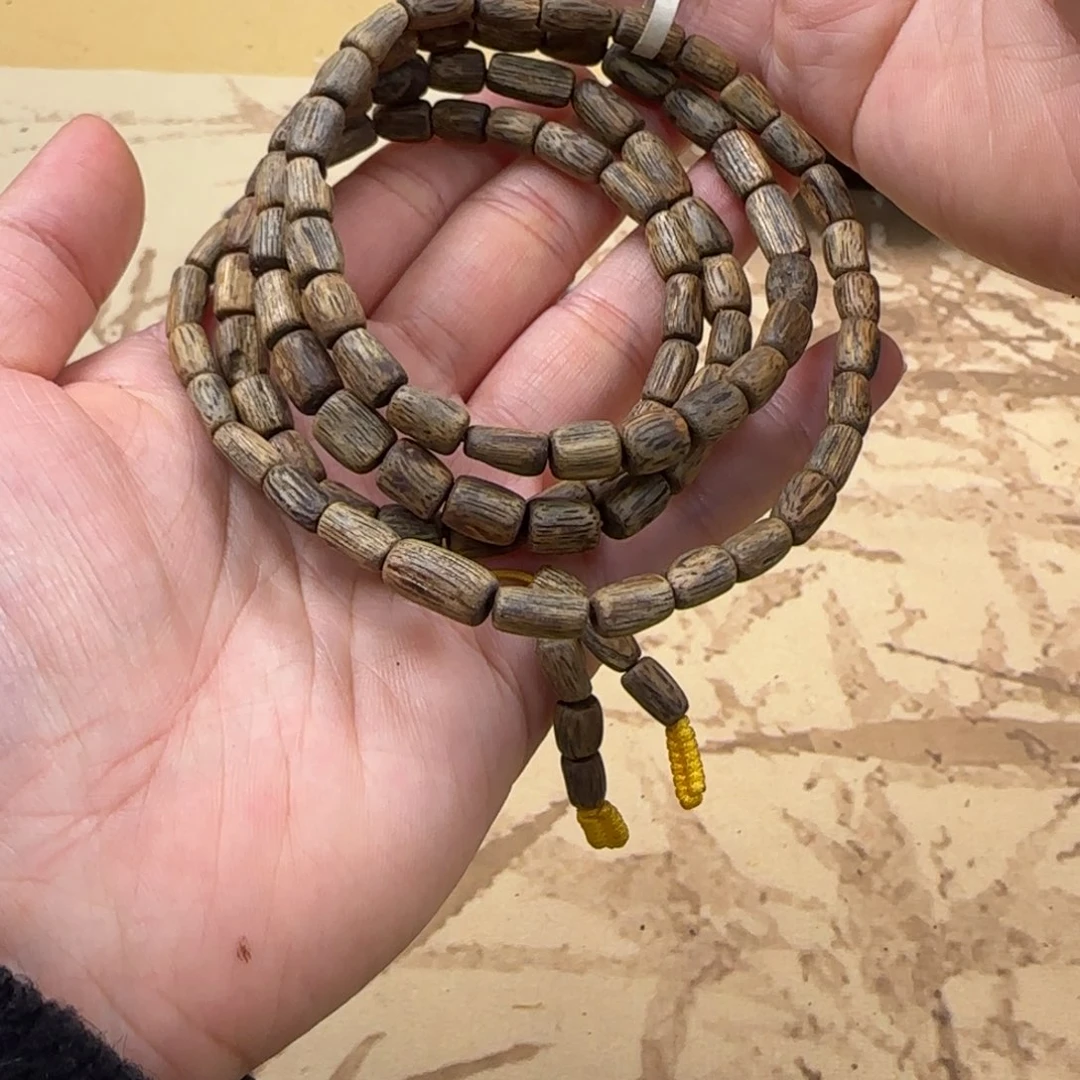 沉香手串绿棋陆河沉水桶珠多样性发货1条21克