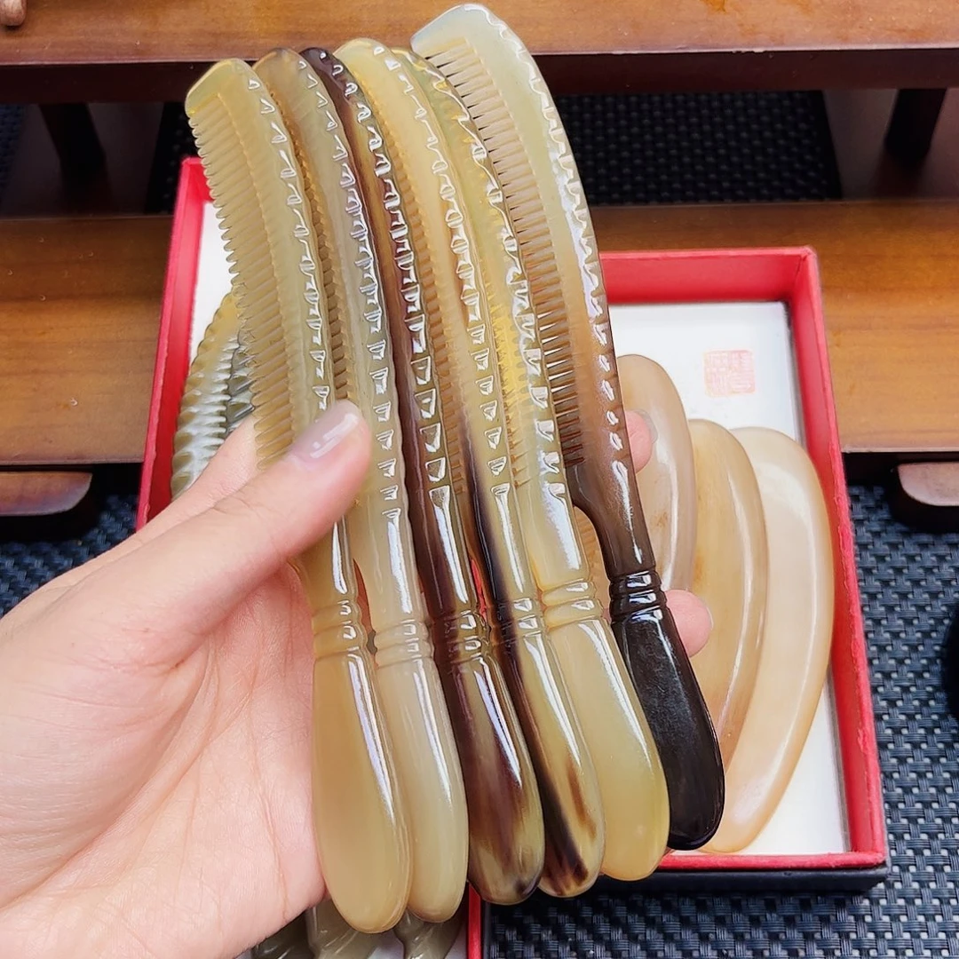 手工制作牛角梳子