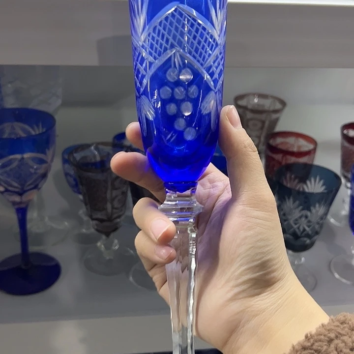 平底款水晶玻璃微瑕一个