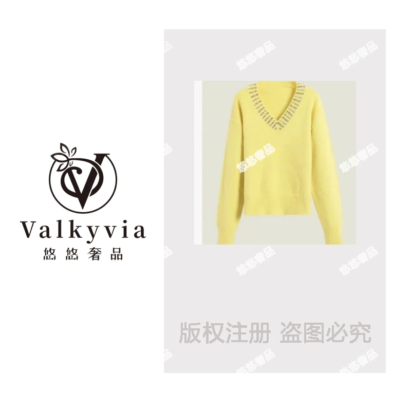 【Valkyvia/悠悠奢品】重工设计感百搭女款毛衣-88108