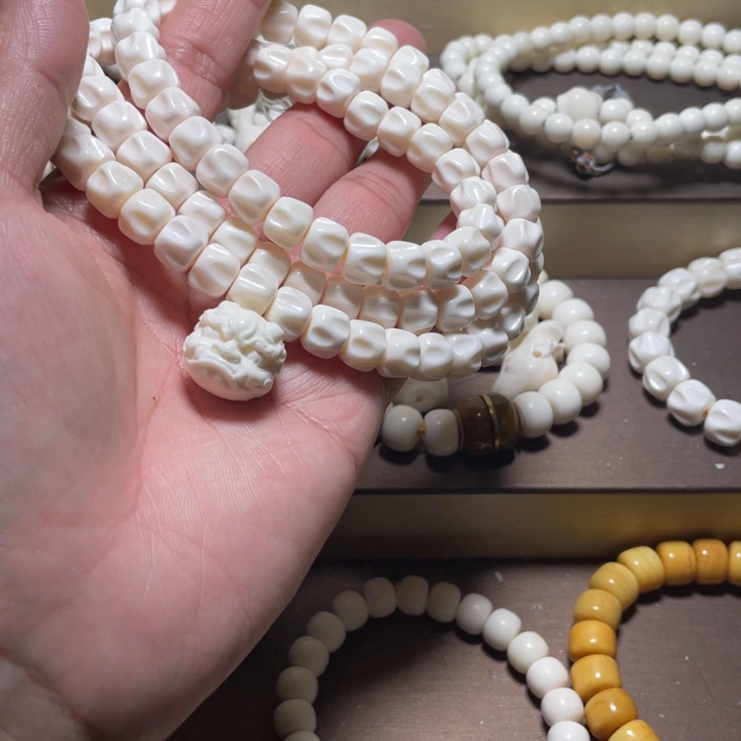 颜***胜鹿骨手串/手链鹿角10百香108麒麟三通