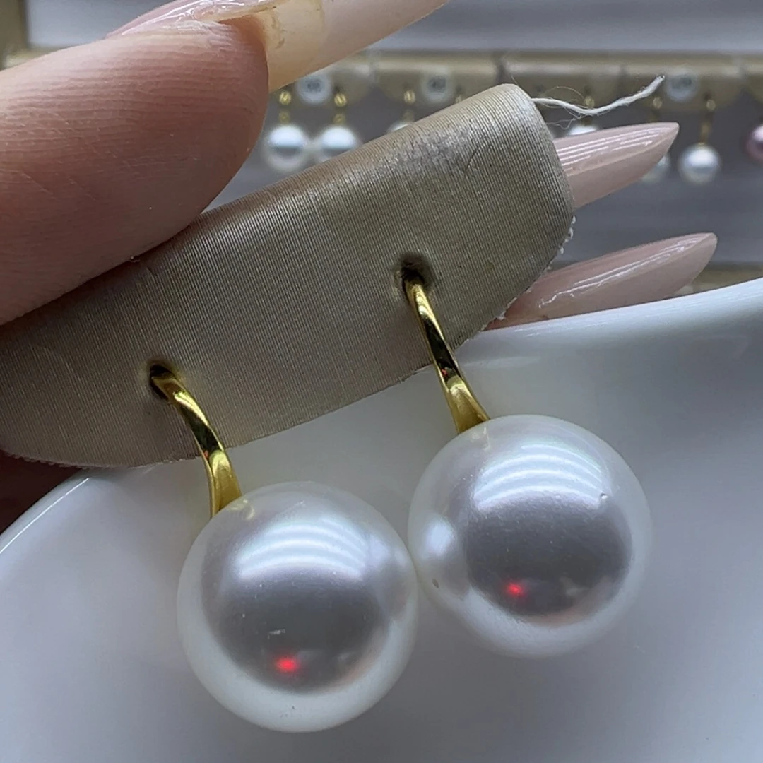 18K金镶嵌耳饰淡水珍珠