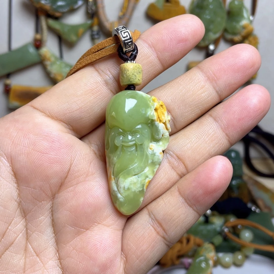 岫岩河磨玉（透闪石质玉）挂坠未镶嵌行***闲