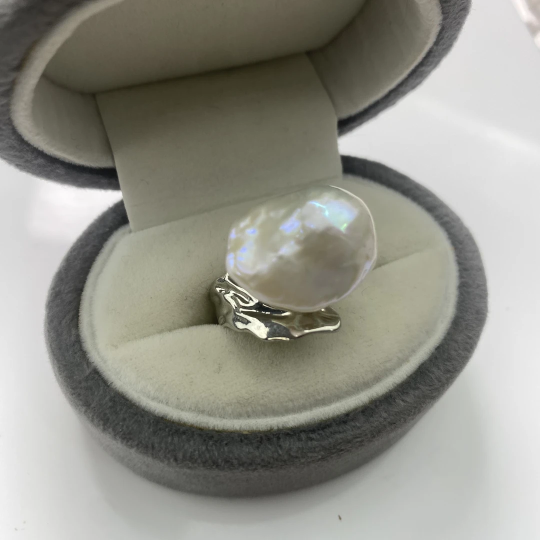 淡水巴洛克炫彩设计款活口戒