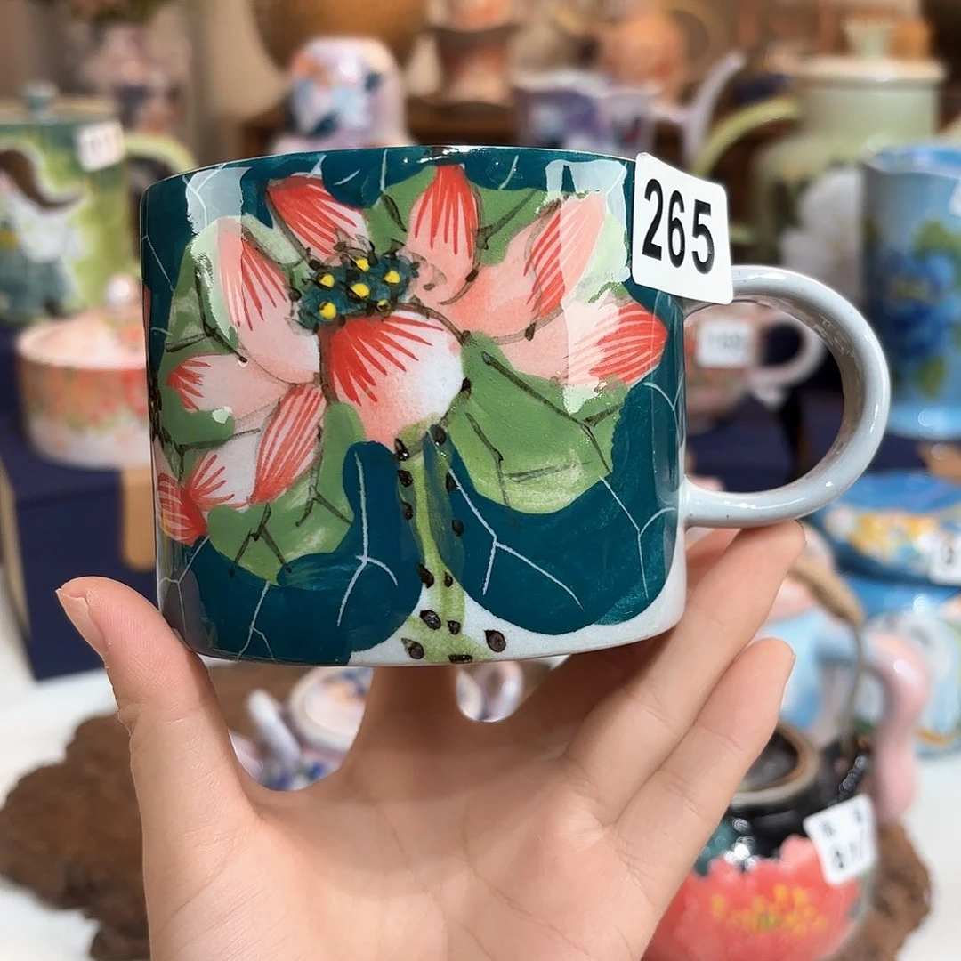 景德镇手绘高温釉下彩陶瓷茶具