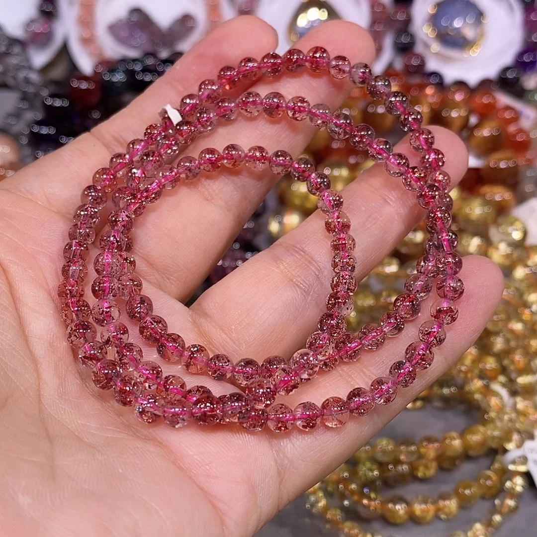 未镶嵌手链水晶金草莓4.8