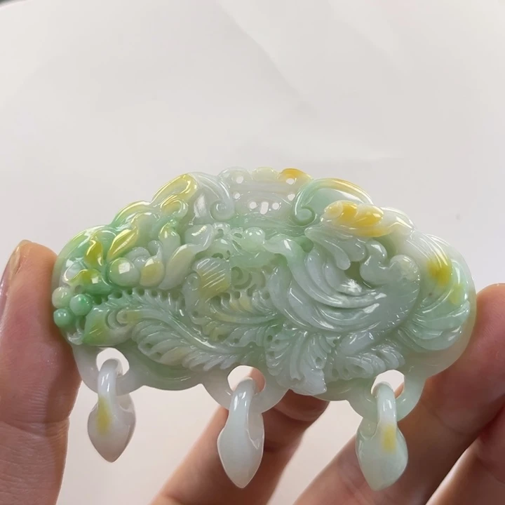 翡翠吊坠(赠链)未镶嵌代编织