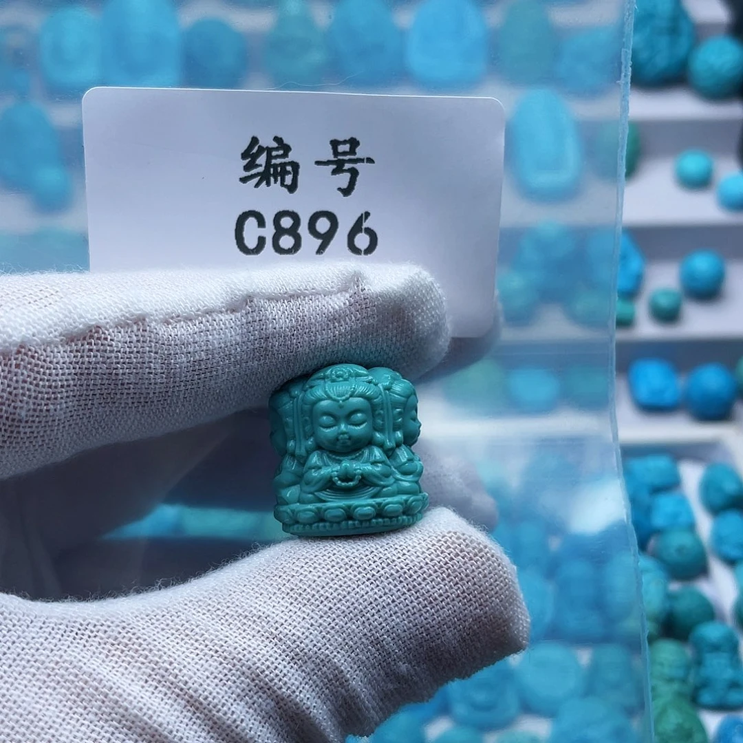 品***茶未镶嵌绿松石珠宝奇石