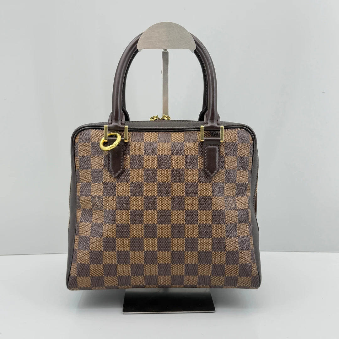 95新 LouisVuitton/路易威登 优选/中古棕棋盘格手提包 24×21×11