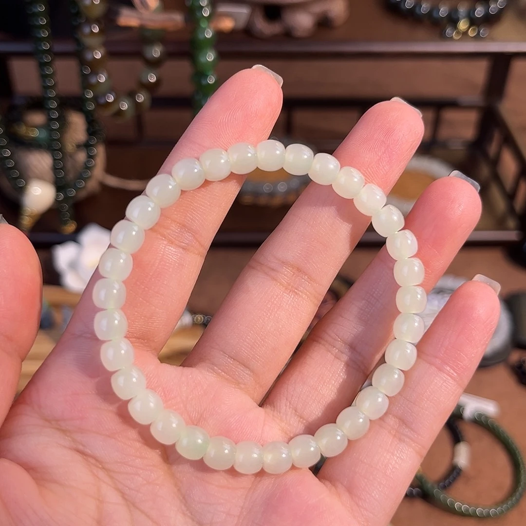 和田玉未镶嵌手链