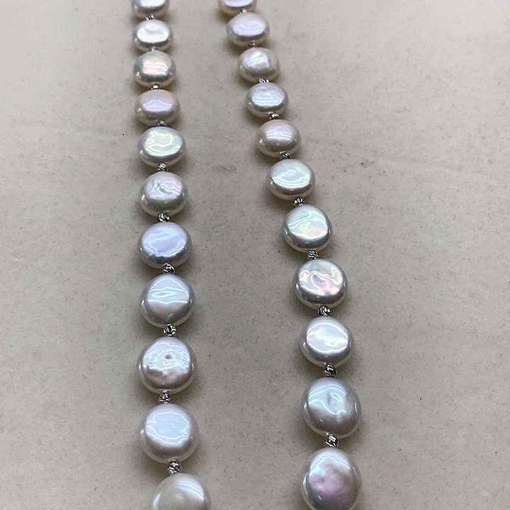 银S925镶嵌淡水珍珠耳饰航*涵