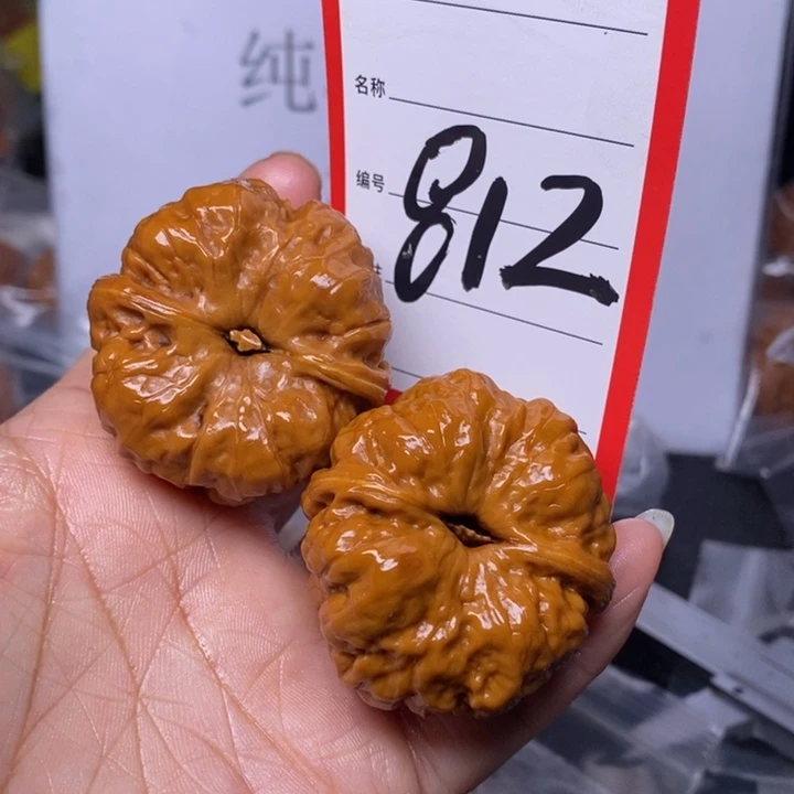 文玩核桃把件812，42蛤蟆头