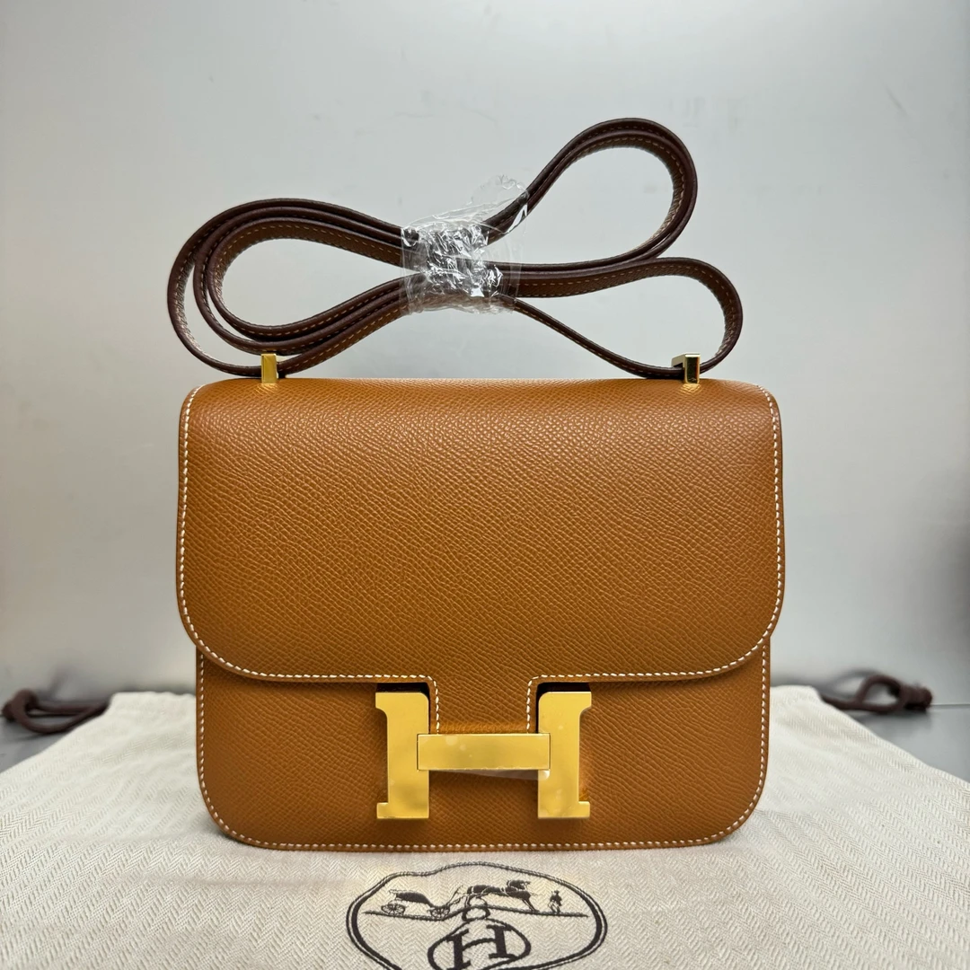 99新 Hermes/爱马仕 爱马仕 康康19 金棕金扣 99新