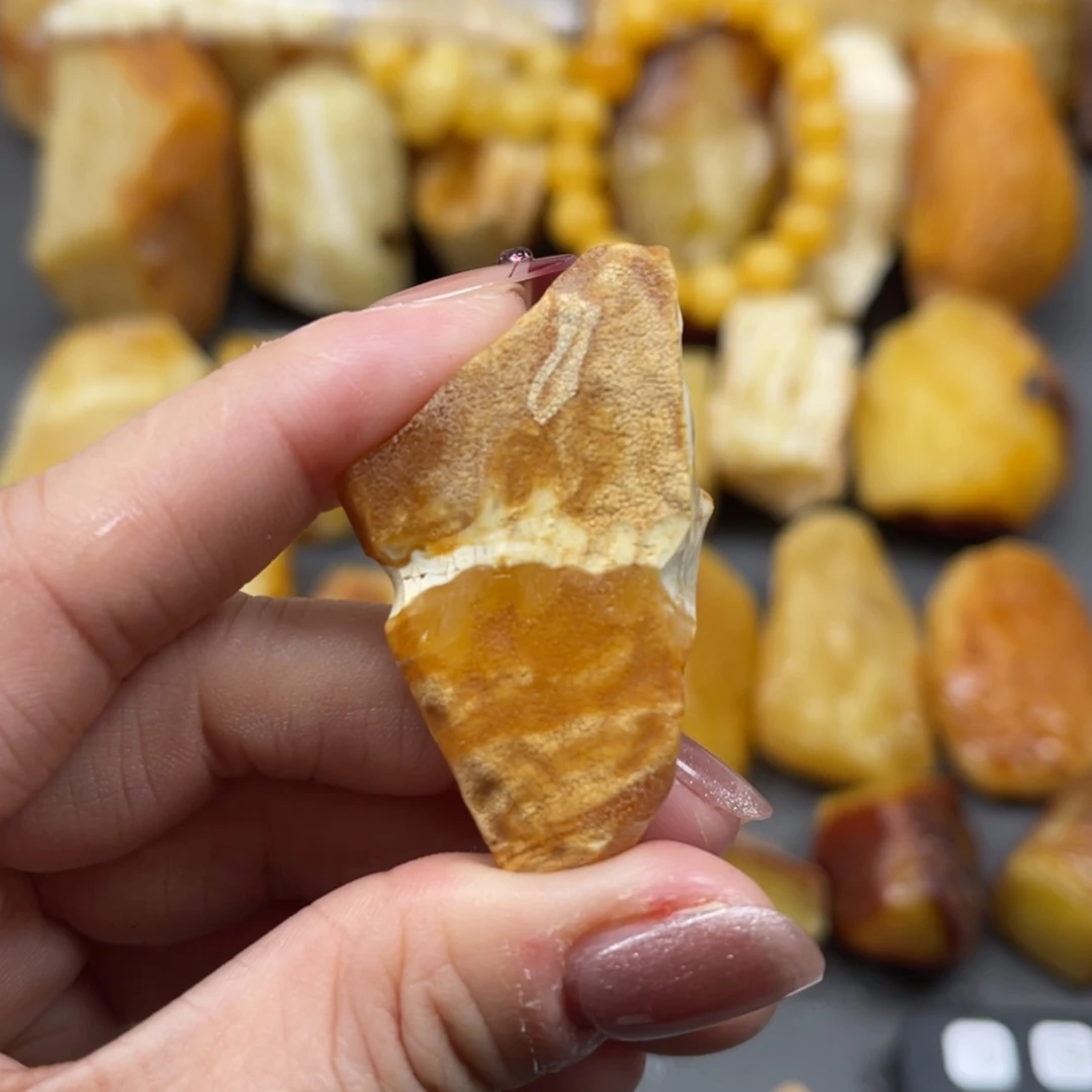 【闪购商品】未镶嵌定制琥珀天然琥珀蜜蜡原石定制