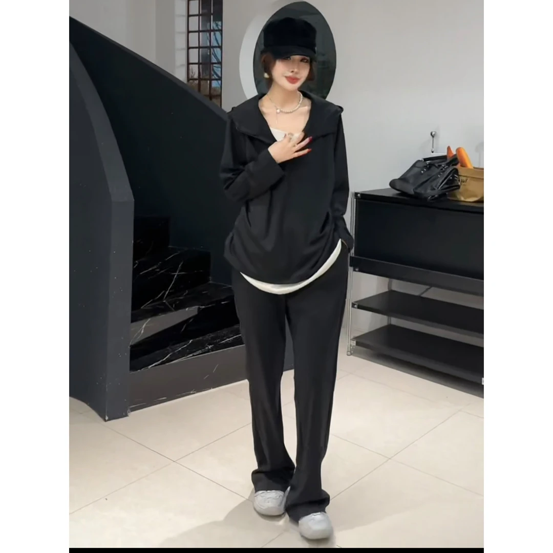 【胡小肥】12大码两件套装3089气质时尚简约百搭休闲新款秋冬高级感