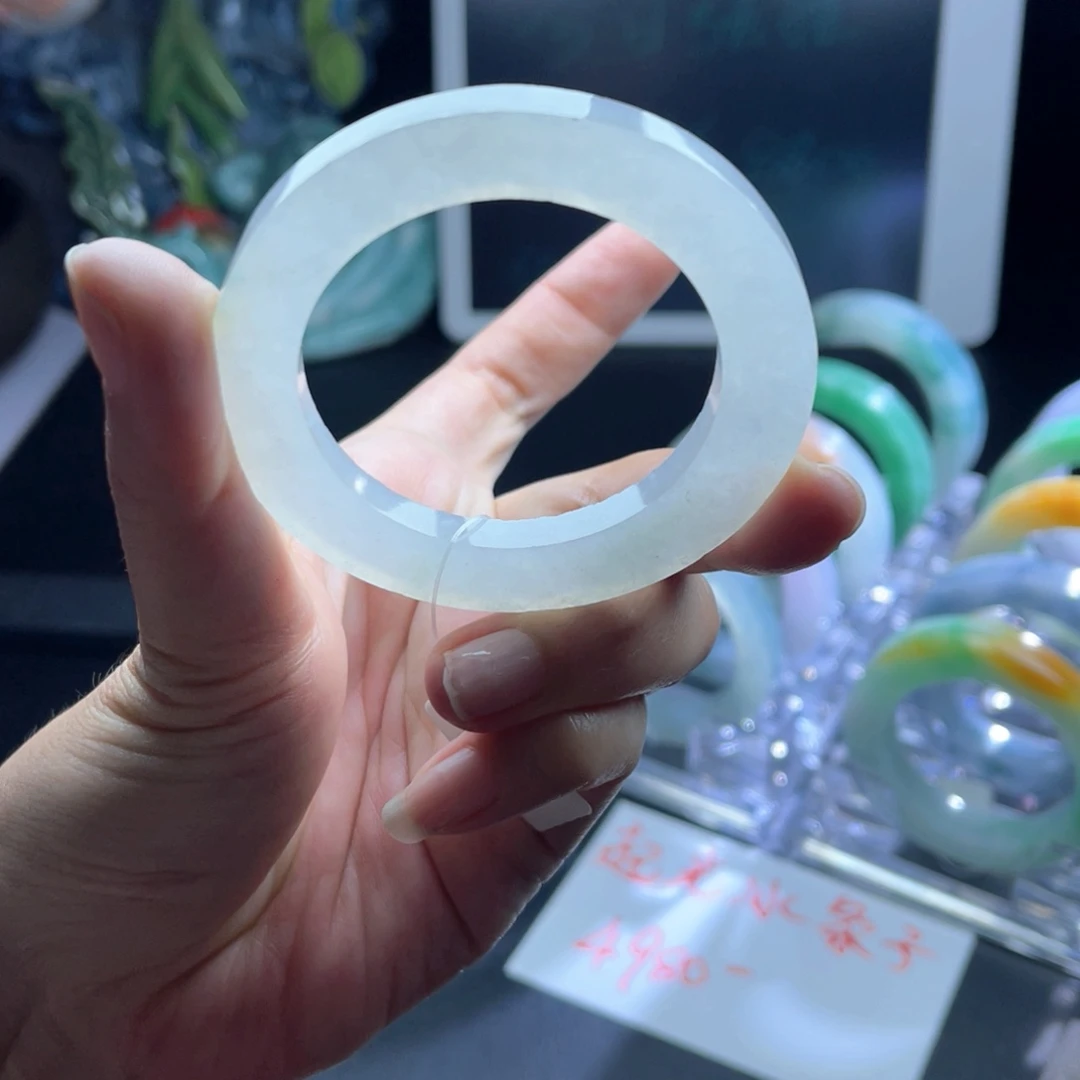 未镶嵌天然翡翠手镯定制定制翡翠