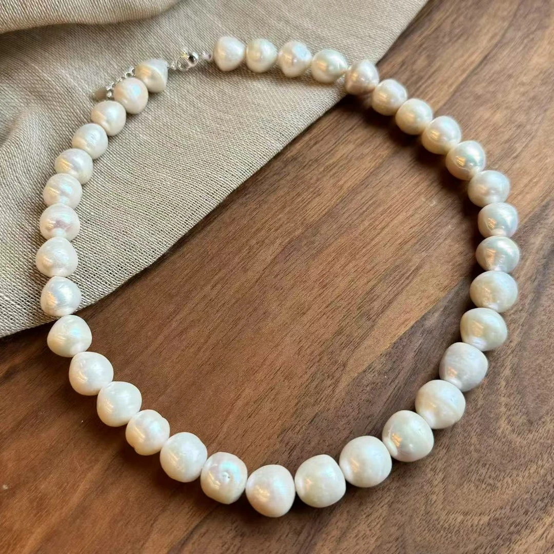 非金属仿珍珠项链 【去野知物】｜真理天使｜母亲节礼物真珠大珠项链